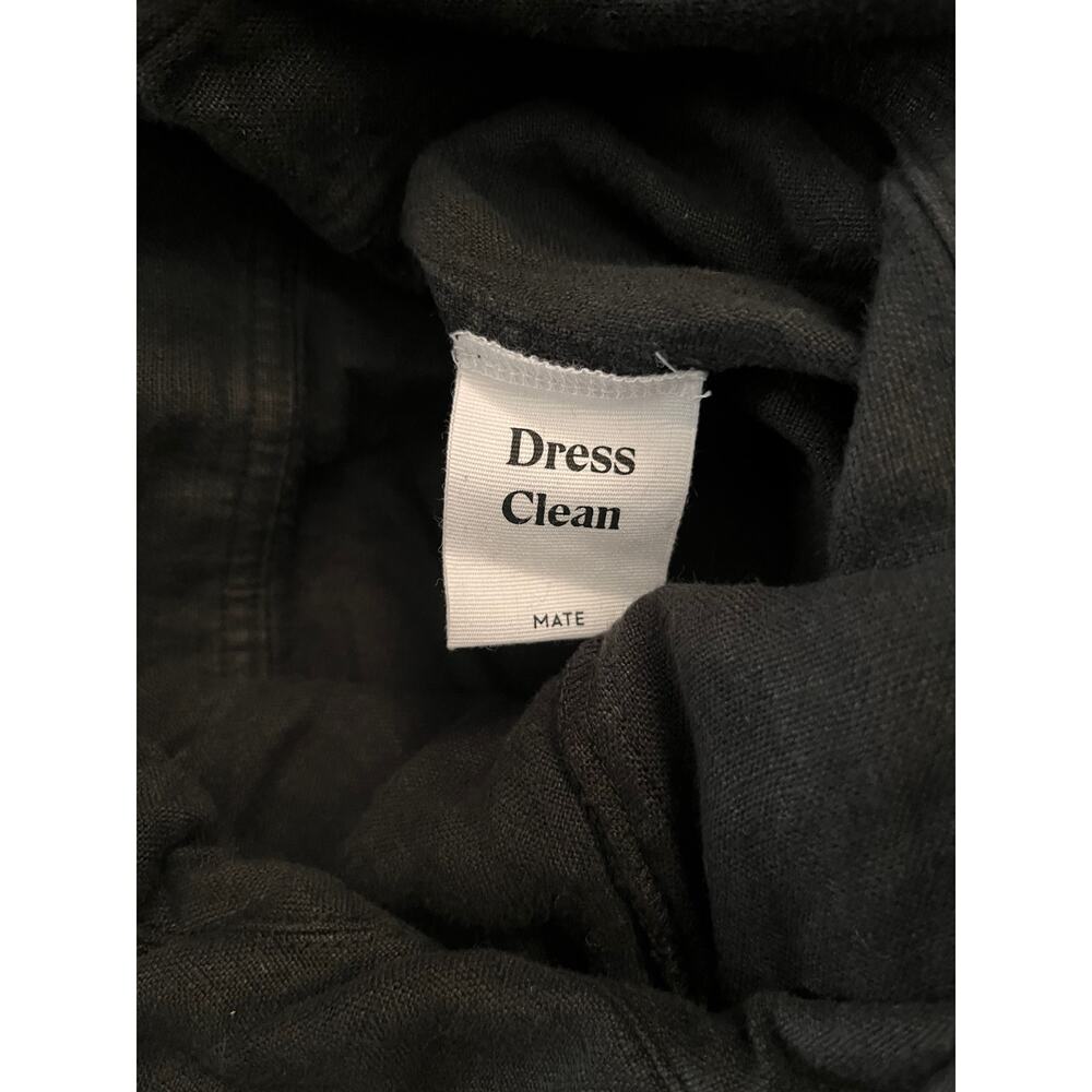 NEW MATE THE LABEL Long Sleeve 100% Linen Jumpsuit - Jet Black SIZE S - Picture 8 of 13